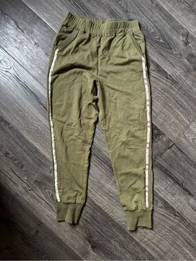 Matilda Jane Olive Green Joggers with Floral Trim